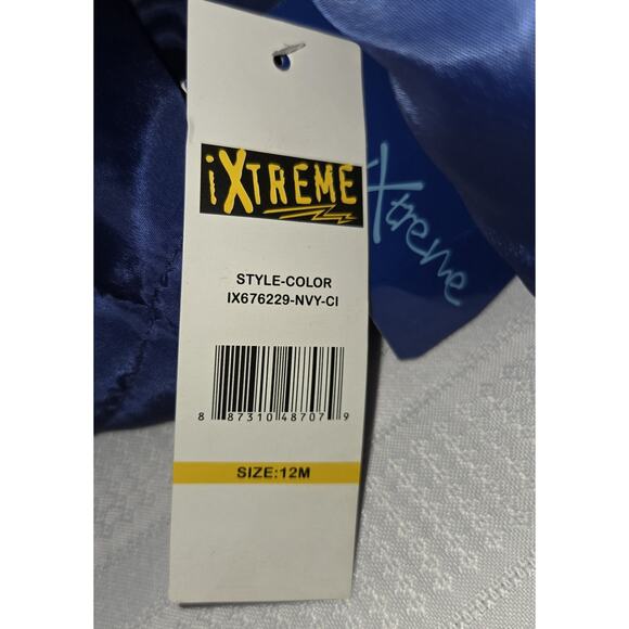 Baby Xtreme Blue Snowsuit 12 Months One Piece Snowmobile Suit Fleece Inner New - Picture 9 of 16
